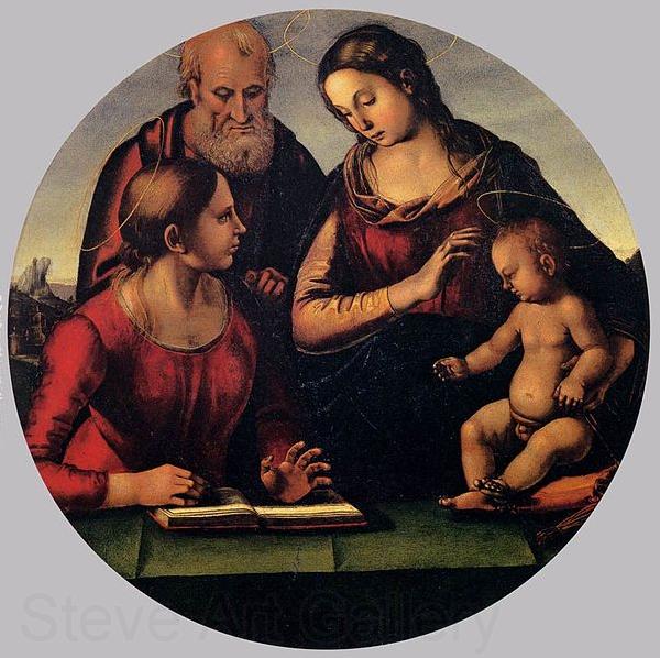 Luca Signorelli The Holy Family with Saint France oil painting art